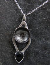 Load image into Gallery viewer, Statement Stormy Seas Black Topaz Necklace