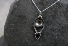 Load image into Gallery viewer, Statement Stormy Seas Black Topaz Necklace