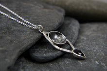 Load image into Gallery viewer, Statement Stormy Seas Black Topaz Necklace