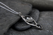 Load image into Gallery viewer, Statement Stormy Seas Black Topaz Necklace