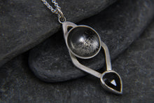 Load image into Gallery viewer, Statement Stormy Seas Black Topaz Necklace