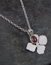 Load image into Gallery viewer, Beyond the Bloom Flower and Ruby gemstone Pendant