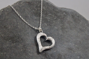 Ebb and Flow Heart Wave Pendant