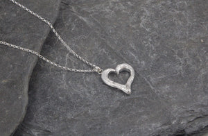 Ebb and Flow Heart Wave Pendant
