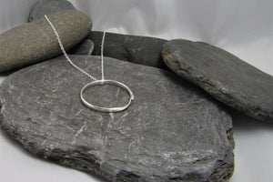 Rolling Waves Statement Hoop Necklace