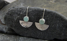 Load image into Gallery viewer, Reflections on the Sea Chalcedony Gemstone Earrings