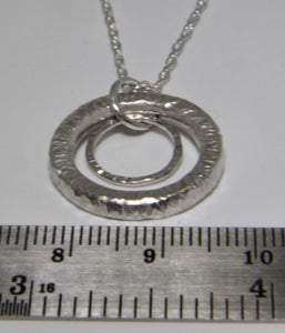Double Circle Pendant - Lucy Symons Jewellery