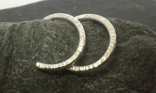 Load image into Gallery viewer, Hammered Hoop Earrings - Lucy Symons Jewellery