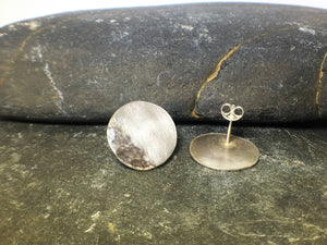 Reflections on the Sea Disc Stud Earrings - Lucy Symons Jewellery