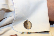 Load image into Gallery viewer, Reflections on the Sea Disc Cufflinks - Lucy Symons Jewellery