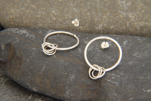 Entwined Rings Earrings - Lucy Symons Jewellery