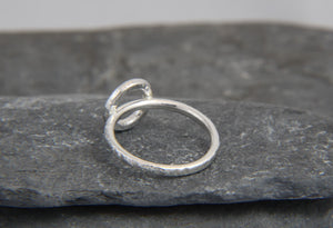Hammered Circle Ring - Lucy Symons Jewellery