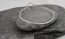 Load image into Gallery viewer, Hammered Circle Clasp Bangle - Lucy Symons Jewellery