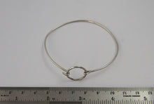Load image into Gallery viewer, Hammered Circle Clasp Bangle - Lucy Symons Jewellery