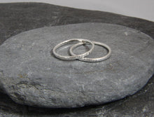 Load image into Gallery viewer, Hammered Skinny Stacking Ring - Lucy Symons Jewellery