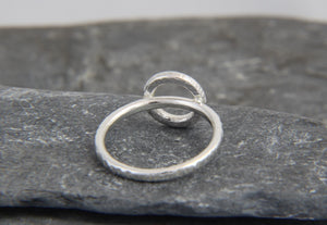 Hammered Circle Ring - Lucy Symons Jewellery