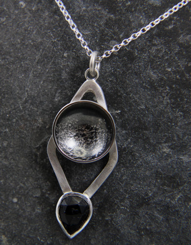 Statement Stormy Seas Black Topaz Necklace