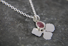 Load image into Gallery viewer, Beyond the Bloom Flower and Ruby gemstone Pendant