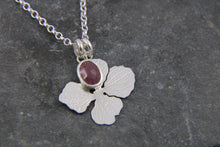 Load image into Gallery viewer, Beyond the Bloom Flower and Ruby gemstone Pendant