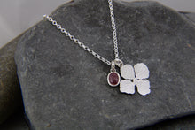 Load image into Gallery viewer, Beyond the Bloom Flower and Ruby gemstone Pendant