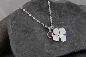 Beyond the Bloom Flower and Ruby gemstone Pendant
