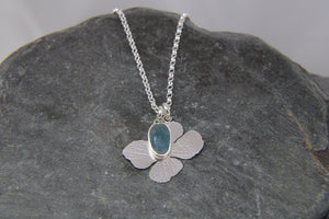 Beyond the Bloom Flower and Tourmaline Gemstone Pendant