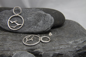 Soaring High Flock of Gulls Earrings