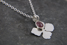 Load image into Gallery viewer, Beyond the Bloom Flower and Ruby gemstone Pendant