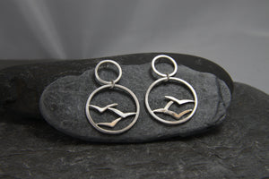 Soaring High Flock of Gulls Earrings