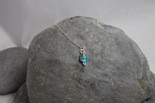 Load image into Gallery viewer, Teardrop Copper Veined Turquoise Sterling Silver Pendant