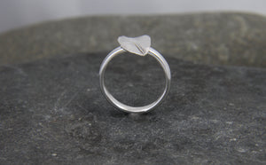 Silver Leaf Ring