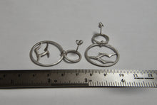 Load image into Gallery viewer, Soaring High Flock of Gulls Earrings