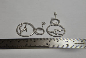 Soaring High Flock of Gulls Earrings