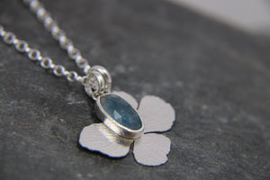 Beyond the Bloom Flower and Tourmaline Gemstone Pendant