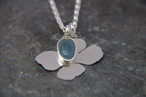 Beyond the Bloom Flower and Tourmaline Gemstone Pendant