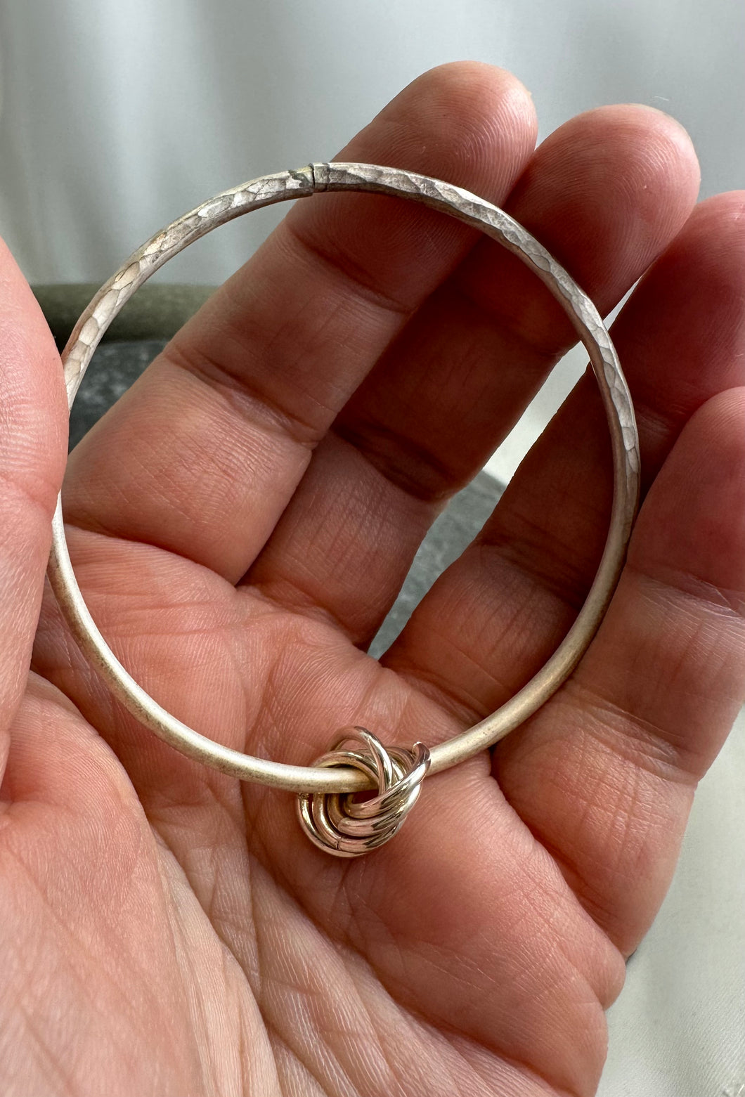 Reflections on the Sea Bangle with hoop charm detail for H