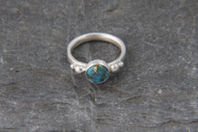 Load image into Gallery viewer, Copper Veined Turquoise Ring