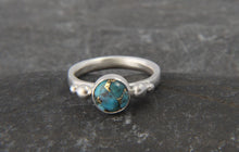 Load image into Gallery viewer, Copper Veined Turquoise Ring