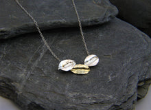 Load image into Gallery viewer, 9ct Gold and Sterling Silver Leaf Necklace