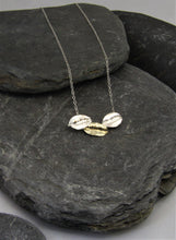 Load image into Gallery viewer, 9ct Gold and Sterling Silver Leaf Necklace