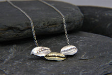 Load image into Gallery viewer, 9ct Gold and Sterling Silver Leaf Necklace