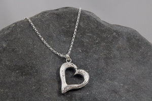 Ebb and Flow Heart Wave Pendant