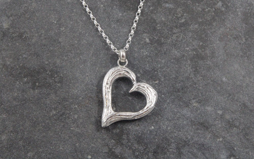 Ebb and Flow Heart Wave Pendant
