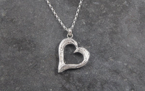 Ebb and Flow Heart Wave Pendant