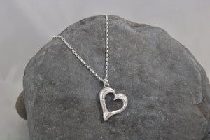 Ebb and Flow Heart Wave Pendant