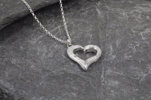 Ebb and Flow Heart Wave Pendant