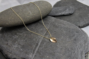 9ct Gold Leaf Pendant