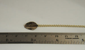9ct Gold Leaf Pendant