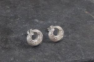 Ebb and Flow Wave Stud Earrings