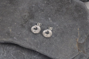 Ebb and Flow Wave Stud Earrings